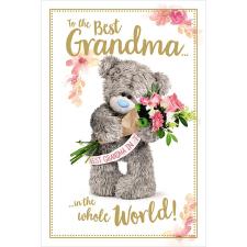 Best Grandma Photo Finish Me to You Bear Mother's Day Card Image Preview
